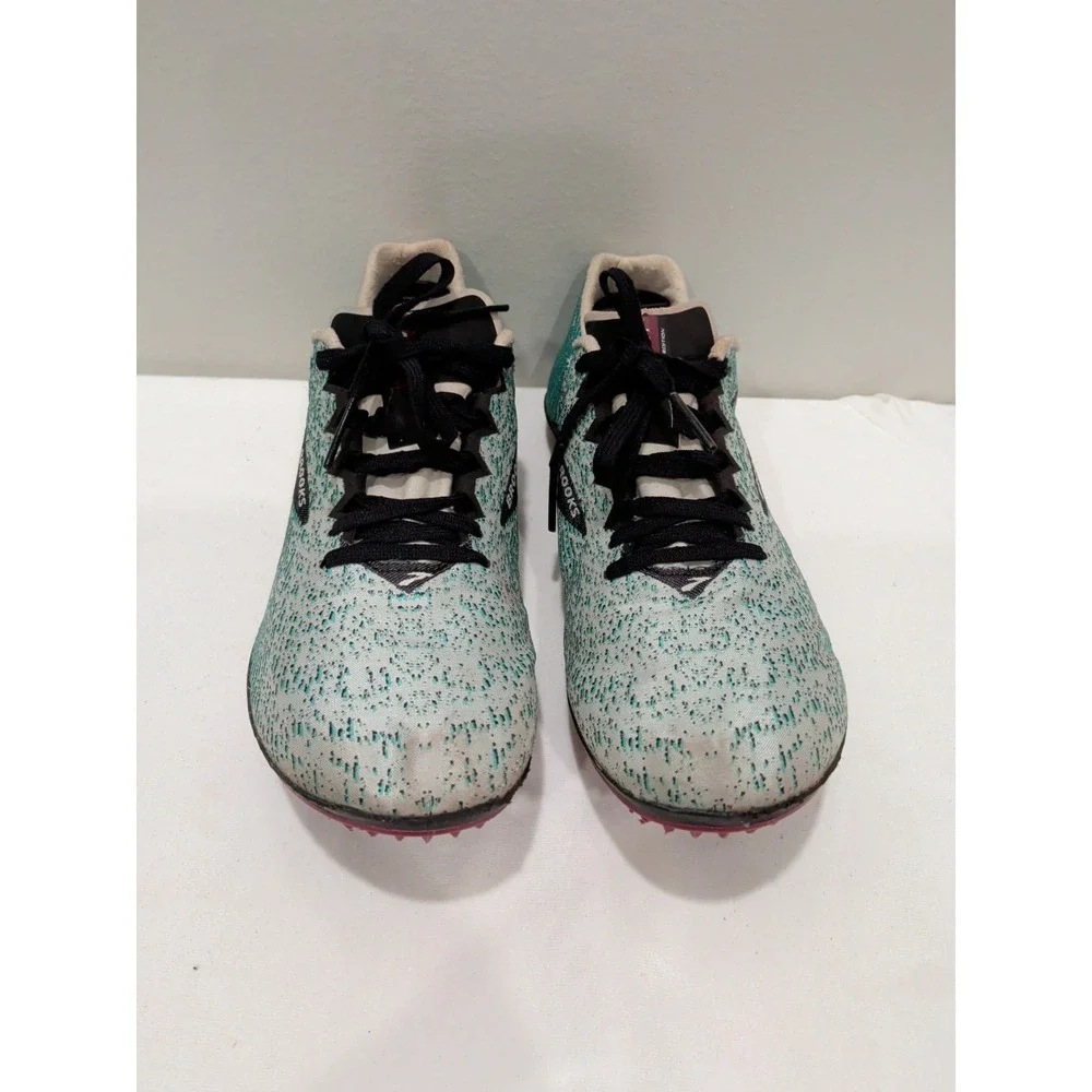 BROOKS woman's Sz 8 Mach 19 Running Shoes Aqua Blue